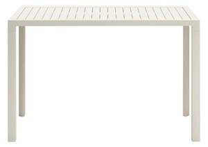Fehér fém kerti bárasztal Kave Home Culip 150 x 77 cm