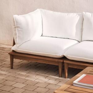 Fehér szövet kerti moduláris szék Kave Home Portitxol