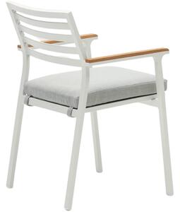 Fehér fém kerti szék Kave Home Bona