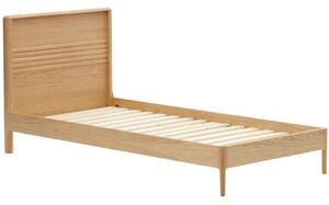 Tölgy egyszemélyes ágy Kave Home Lenon 90 x 200 cm