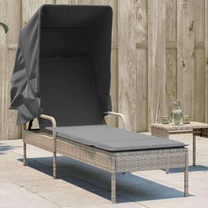 VidaXL Napozóágy - Polyrattan - 200cm