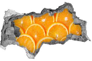 Lyuk 3d fali matrica Narancs szeletek