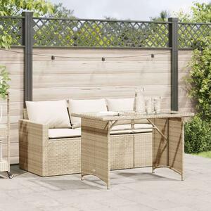 VidaXL Polyrattan Kerti Garnitúra - 2 Személyes - Bézs