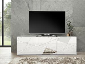 Vittoria 3 ajtós TV állvány fehér 181 cm