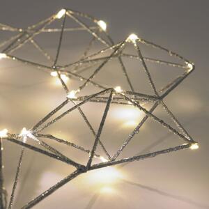 Ezüst karácsonyi LED dekoráció Kave Home Mishell 35 cm