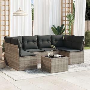 VidaXL Polyrattan Kerti Ülőgarnitúra - 7 részes