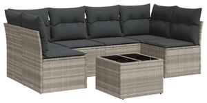 VidaXL Polyrattan Kerti Ülőgarnitúra - 7 részes