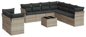 VidaXL Polyrattan Kerti Ülőgarnitúra - 10 részes