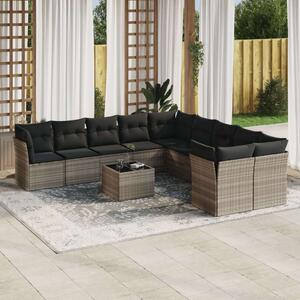 VidaXL Polyrattan Kerti Ülőgarnitúra - 11 részes