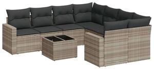 VidaXL Polyrattan Kerti Ülőgarnitúra - 9 részes
