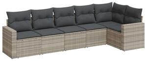 VidaXL Polyrattan Kerti Ülőgarnitúra - 6 részes