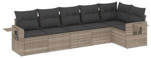 VidaXL Polyrattan Kerti Ülőgarnitúra - 6 részes