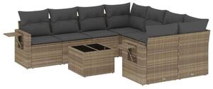 VidaXL Polyrattan Kerti Ülőgarnitúra - 9 részes