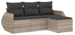 VidaXL Polyrattan Kerti Ülőgarnitúra - 4 részes