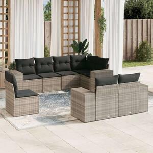 VidaXL Polyrattan Kerti Ülőgarnitúra - 8 részes