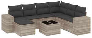 VidaXL Polyrattan Kerti Ülőgarnitúra - 8 részes