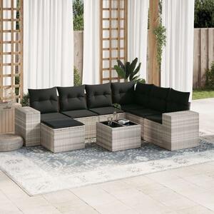 VidaXL Polyrattan Kerti Ülőgarnitúra - 8 részes