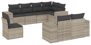 VidaXL Polyrattan Kerti Ülőgarnitúra - 8 részes
