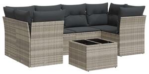 VidaXL Polyrattan Kerti Ülőgarnitúra - 7 részes