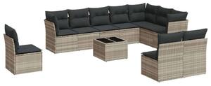 VidaXL Polyrattan Kerti Ülőgarnitúra - 11 részes