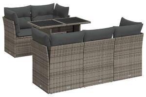 Polyrattan Kerti Ülőgarnitúra - 6 Fős