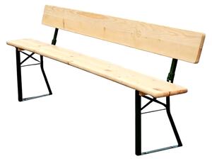 BAVORD Sörpad PREMIUM 220x25cm – tömörfenyő háttámlával