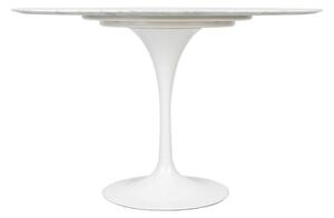 King Home Tulip Marble 120 Carrara étkezőasztal márvány fehér