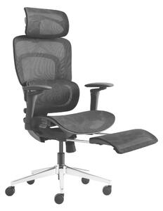 Ergonomikus irodai szék, hálós szövet masszázs funkcióval, fekete