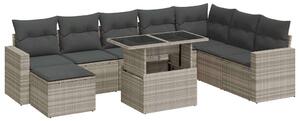 VidaXL Polyrattan Kerti Ülőgarnitúra - 9 részes
