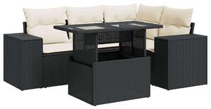 VidaXL 5 részes Polyrattan Kerti Kanapé
