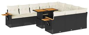 VidaXL Polyrattan Kerti Ülőgarnitúra - 10 részes