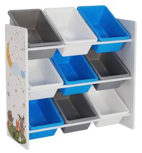 Rendszerező/Polcállvány játékokra, többszínű/mintás, DARLING TYP 3