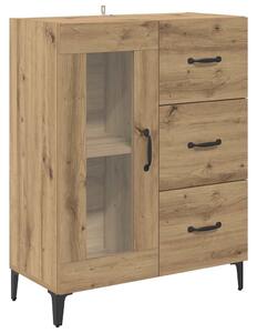 VidaXL Széf Artisan tölgy 69,5 x 34 x 90 cm Műszaki fa és vas