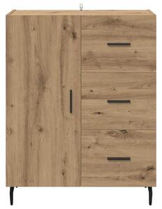 VidaXL Széf Artisan tölgy 69,5 x 34 x 90 cm Műszaki fa és vas