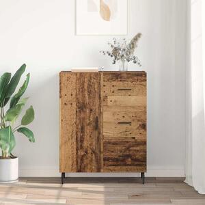 VidaXL Széf fiókkal Öreg fa 69,5 x 34 x 90 cm Műszaki fa és vas