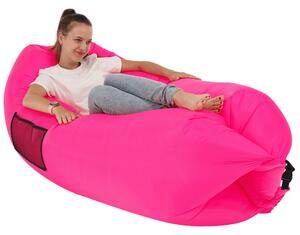 Felfújható babzsák/lazy bag, rózsaszín, LEBAG
