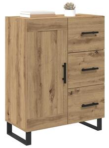 VidaXL Széf Artisan tölgy 69,5 x 34 x 90 cm Műszaki fa és vas