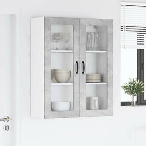 VidaXL Fali konyhaszekrény Beton Szürke 80 x 31 x 100 cm Faanyag