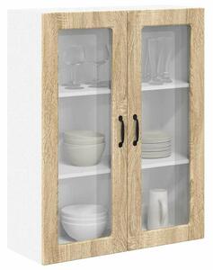 VidaXL Fali konyhaszekrény Sonoma tölgy 80 x 31 x 100 cm Faanyag