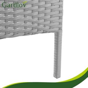 Gardlov szürke 4 személyes rattan kerti bútor 26910