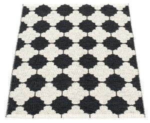 Fekete-fehér kültéri-beltéri szőnyeg 70x90 cm Marre Black Coral – Pappelina