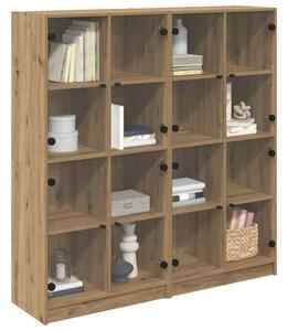 VidaXL Magasfiú 2 pcs Artisan tölgy 136 x 37 x 142 cm Faanyag