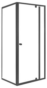 Flexi 80x90 cm sarokba szerelhető aszimmetrikus zuhanykabin zuhanytálca nélkül