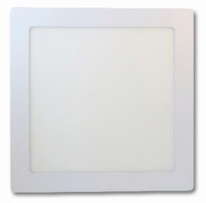 EcoLight 18 W-os falon kívüli natúr fehér négyzet alakú LED-es mennyezetlámpa
