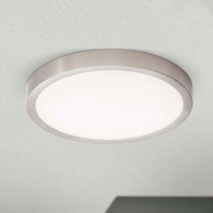 LERO modern LED mennyezeti lámpa, kerek, matt króm, 23cm