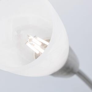 TULLO klasszikus mennyezeti lámpa, matt króm színben, 7cm