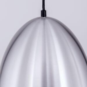 Loft modern függőlámpa fém ernyővel kis méret, matt alumínium