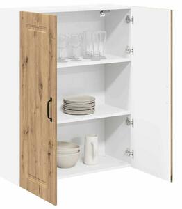 VidaXL Konyhaszekrény polcokkal Artisan tölgy 80 x 31 x 100 cm Faanyag
