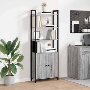 VidaXL Könyvespolc Szürke Sonoma 60 x 24 x 161 cm Faanyag