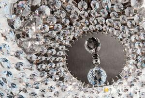 SHERATON kristály mennyezeti lámpa, króm, ?65 cm